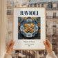 Ravioli – Italian Pasta, Osteria Print, styled in a charming Paris street view