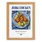 Jerk Chicken – Jamaican Meat Dish, Tavern Still Life, set in oak frame