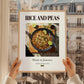 Rice and Peas – Jamaican Rice Dish, Food Bar Still Life, styled in a charming Paris street view