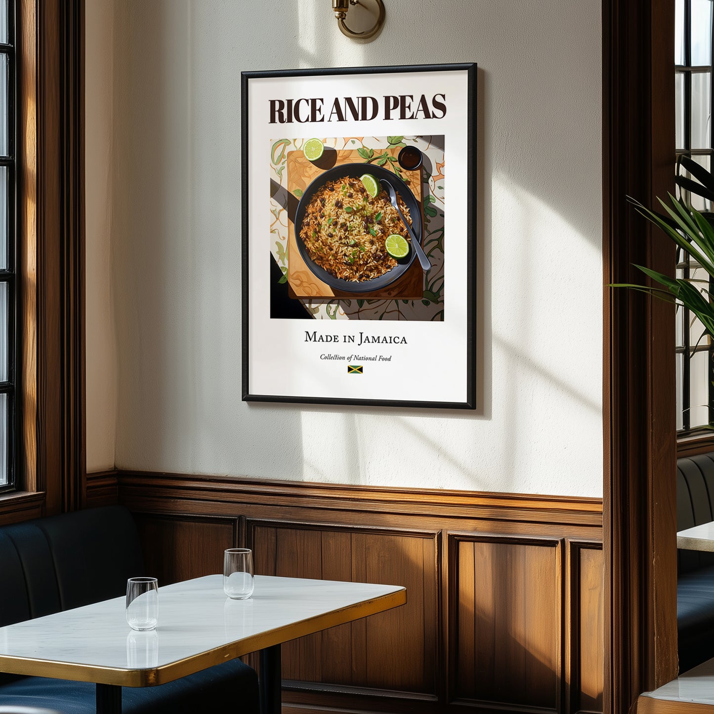 Rice and Peas – Jamaican Rice Dish, Food Bar Still Life, clean layout with no caption