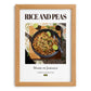 Rice and Peas – Jamaican Rice Dish, Food Bar Still Life, set in oak frame