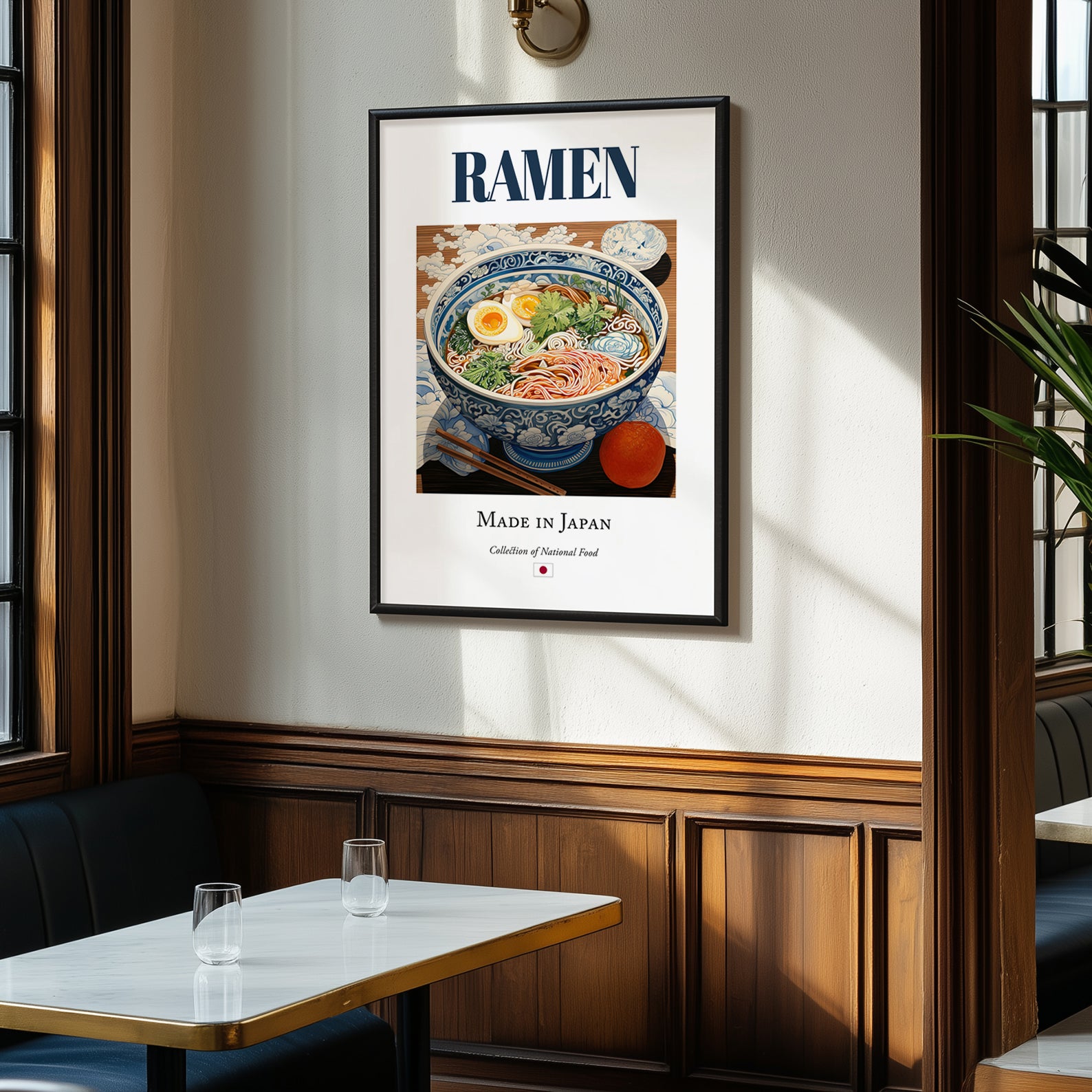 Ramen – Japanese Soup Dish, Café Wall Art, clean layout with no caption