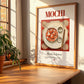 Mochi – Japanese Dessert Dish, Restaurant Art, no-text version framed in wood
