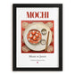 Mochi – Japanese Dessert Dish, Restaurant Art, in sleek black frame
