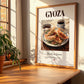 Gyoza – Japanese Dish, Bistro Painting, no-text version framed in wood