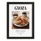 Gyoza – Japanese Dish, Bistro Painting, in sleek black frame