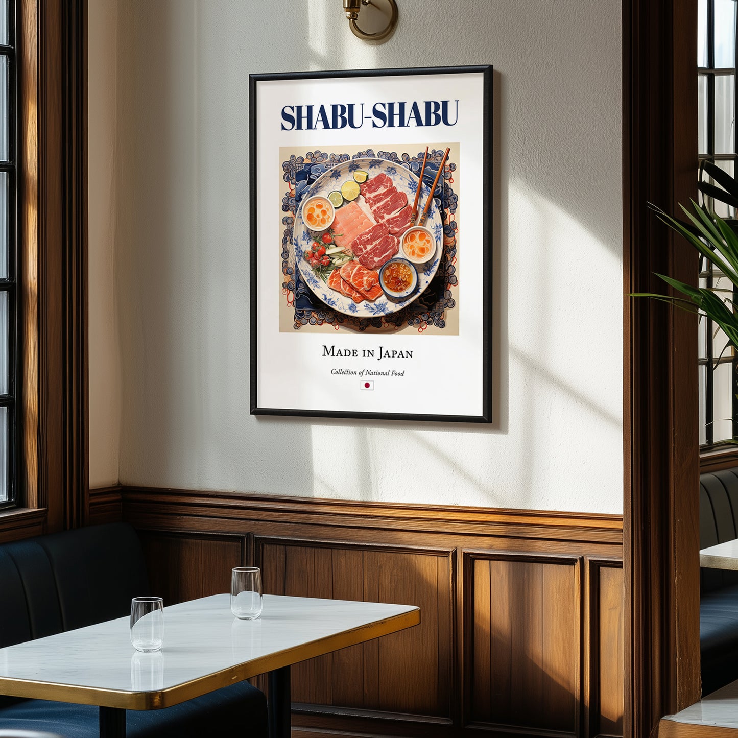 Shabu-shabu – Japanese Soup Dish, Food Bar Illustration, clean layout with no caption