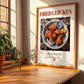 Fried Chicken – American Meat Dish, Restaurant Poster, no-text version framed in wood