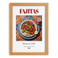 Fajitas – American Dish, Brasserie Print, set in oak frame