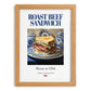 Roast Beef Sandwich – American Dish, Fine Dining Restaurant Painting, set in oak frame