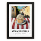 Gelato Stracciatella – Italian Urban Café Scene, Gelato Wall Illustration, in sleek black frame