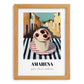 Gelato Amarena – Italian Café on the Corner, Gelato Wall Decor, set in oak frame
