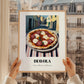 Pizza Diavola – Italian Outdoor Café Scene, Pizza Wall Decor, styled in a charming Paris street view