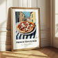 Pizza Prosciutto E Funghi – Italian Urban Café Scene, Pizza Wall Decor