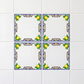 Lot de 4 carreaux Maiolica motif uniquement · Économisez 65%