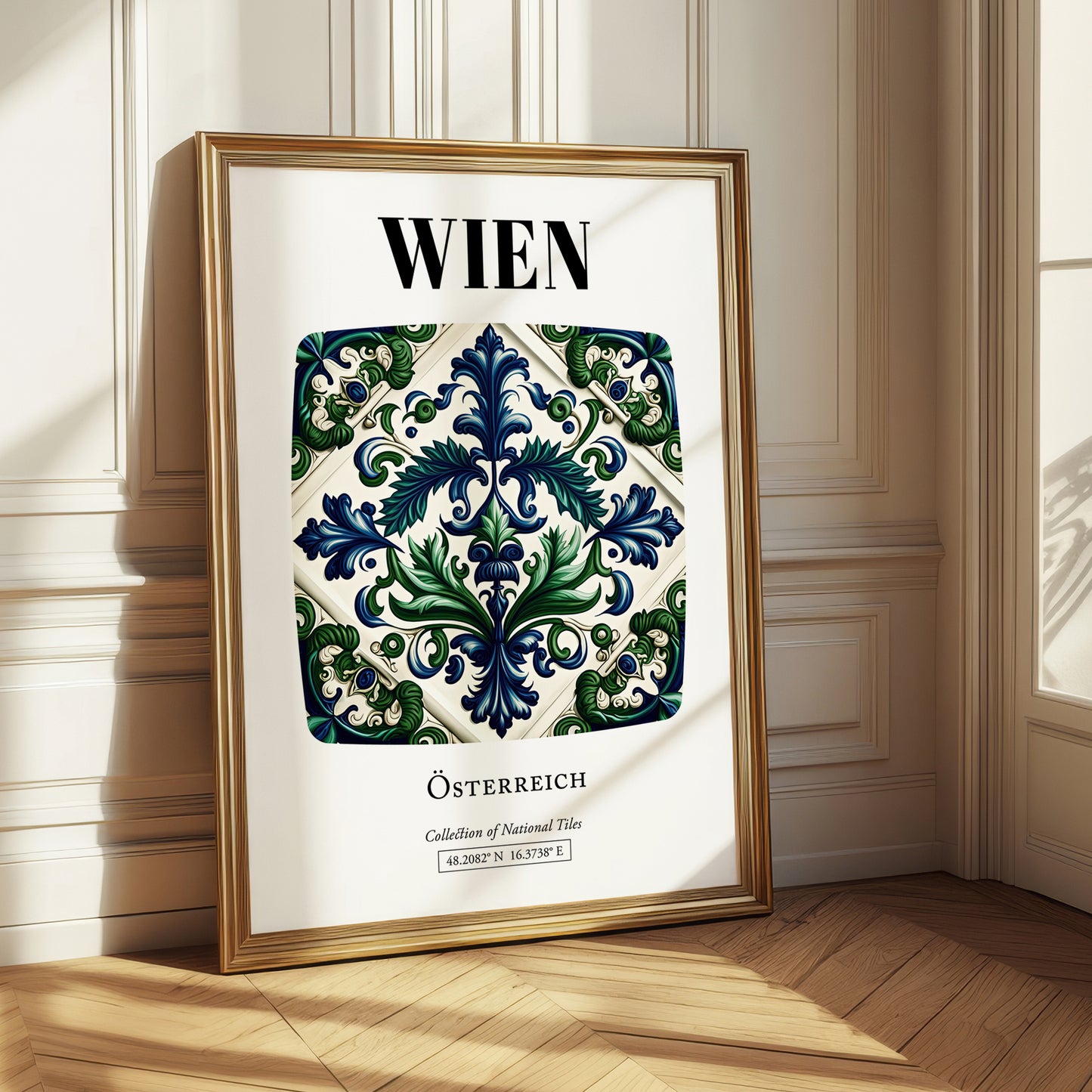 Wien, Austria – Travel Wall Decor, styled in a charming Paris street view