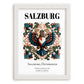 Salzburg, Austria – Wanderlust Wall Decor, placed in minimal white frame