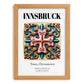 Innsbruck, Austria – Travel Print, set in oak frame