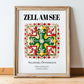 Zell Am See, Austria – Country Culture Poster, in wooden frame leaning on the floor