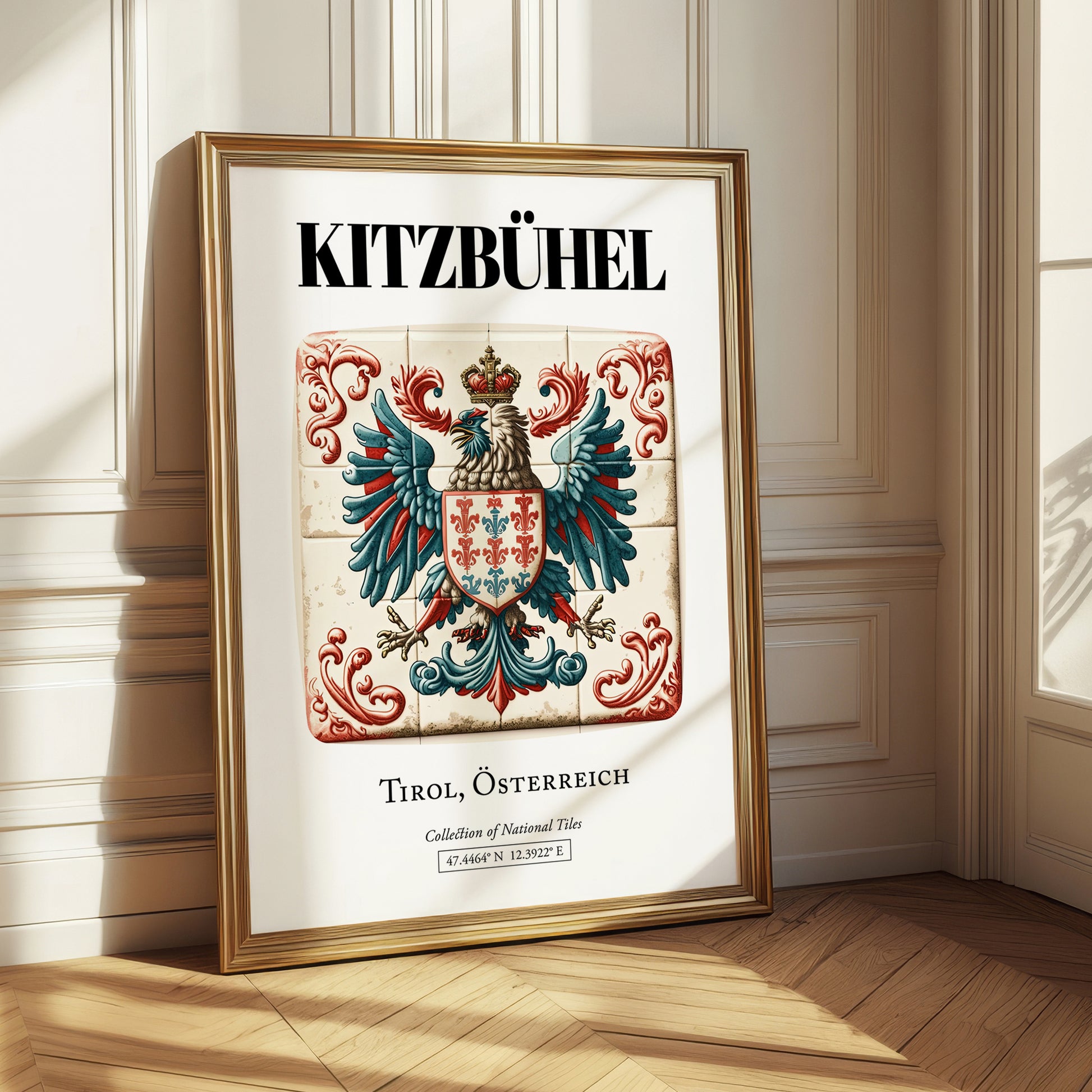 Kitzbühel, Austria – Travel Print, styled in a charming Paris street view
