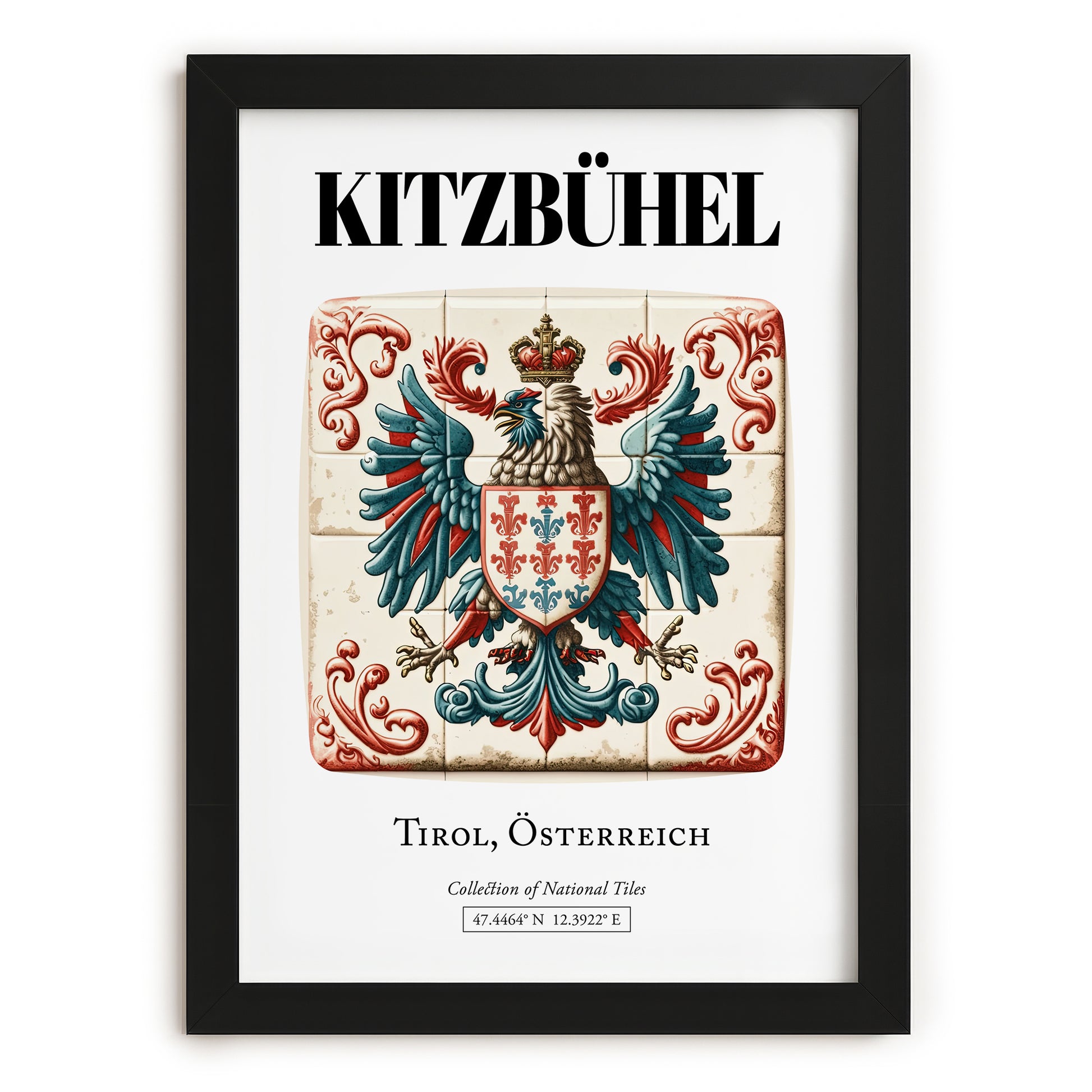 Kitzbühel, Austria – Travel Print, in sleek black frame