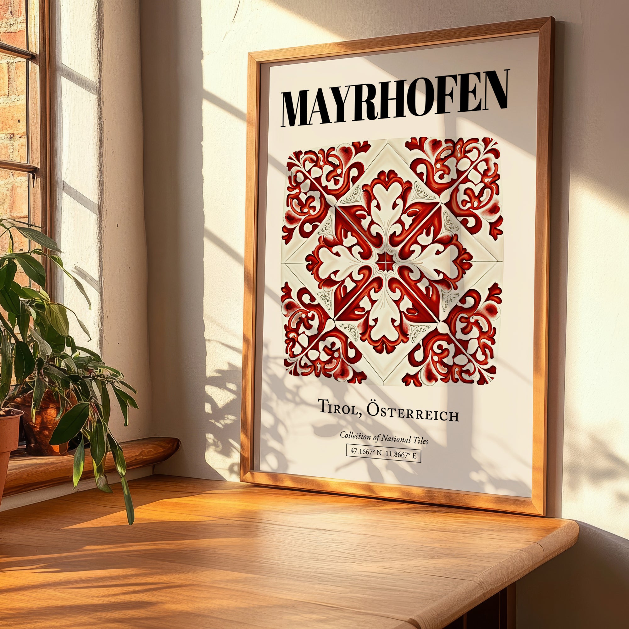 Mayrhofen, Austria – Cultural Heritage Wall Art, clean layout with no caption