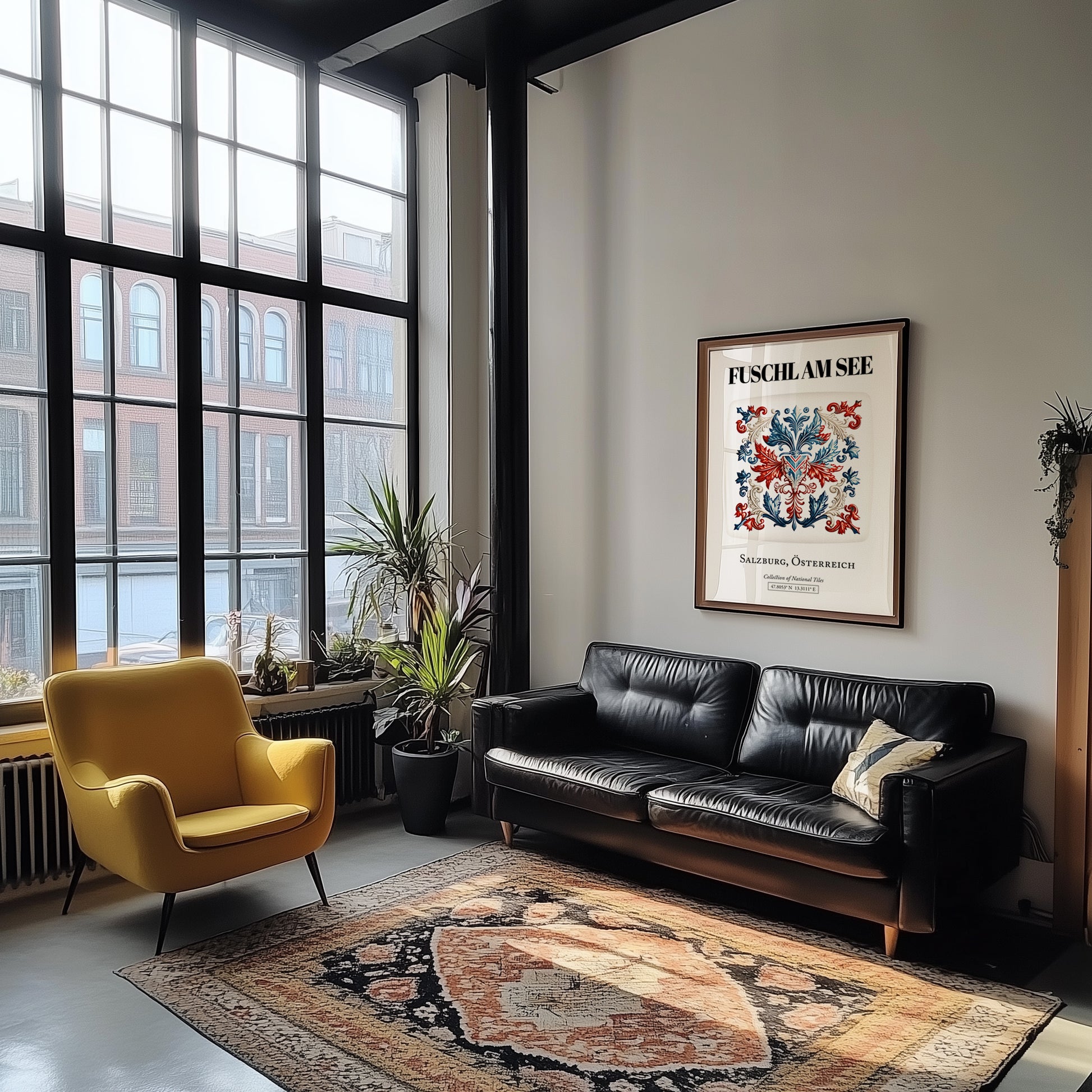 Fuschl Am See, Austria – Travel Poster, unframed on coastal sand