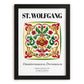 St. Wolfgang, Austria – Travel Wall Art, in sleek black frame