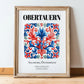 Obertauern, Austria – Country Culture Poster, in wooden frame leaning on the floor