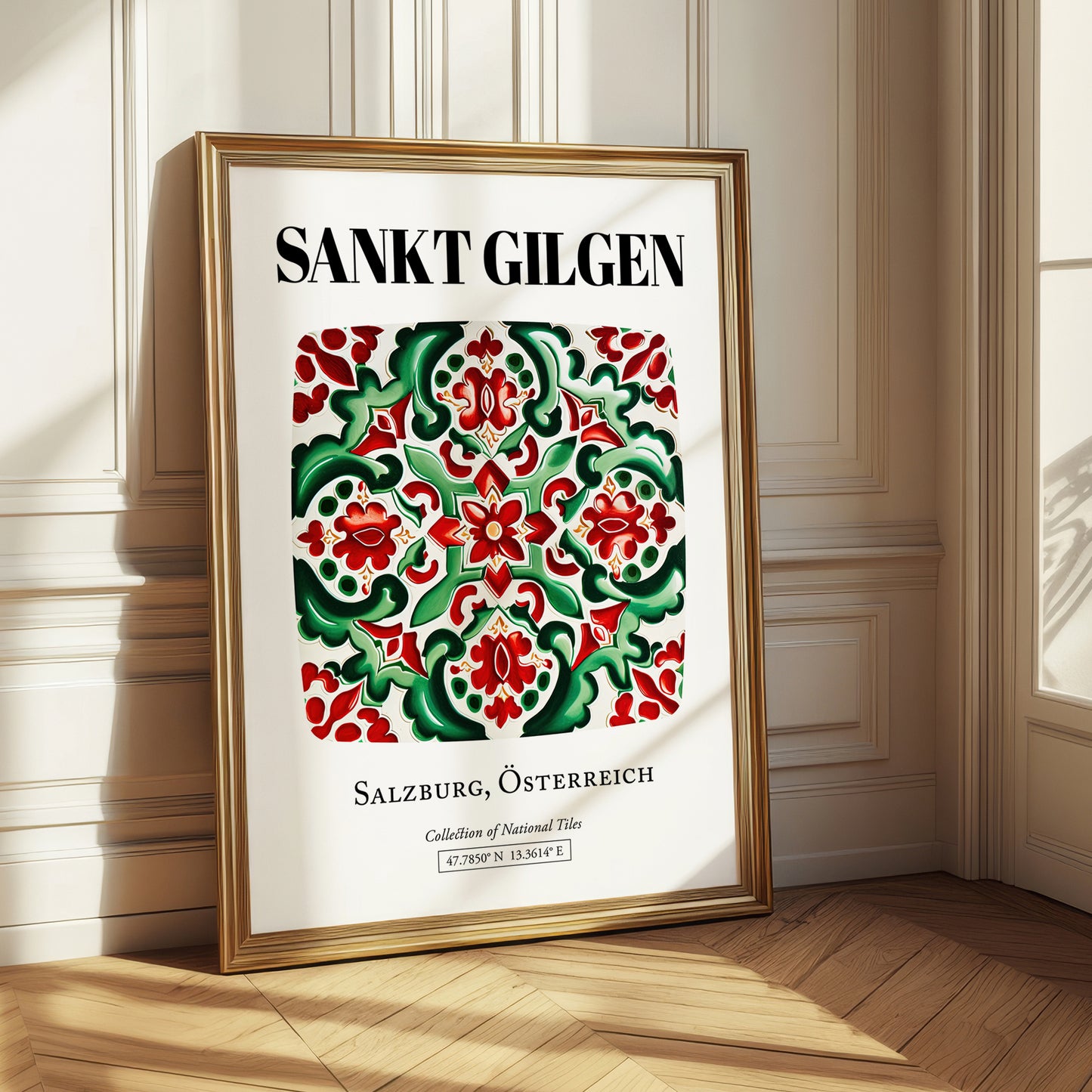 Sankt Gilgen, Austria – Cultural Heritage Wall Art, styled in a charming Paris street view