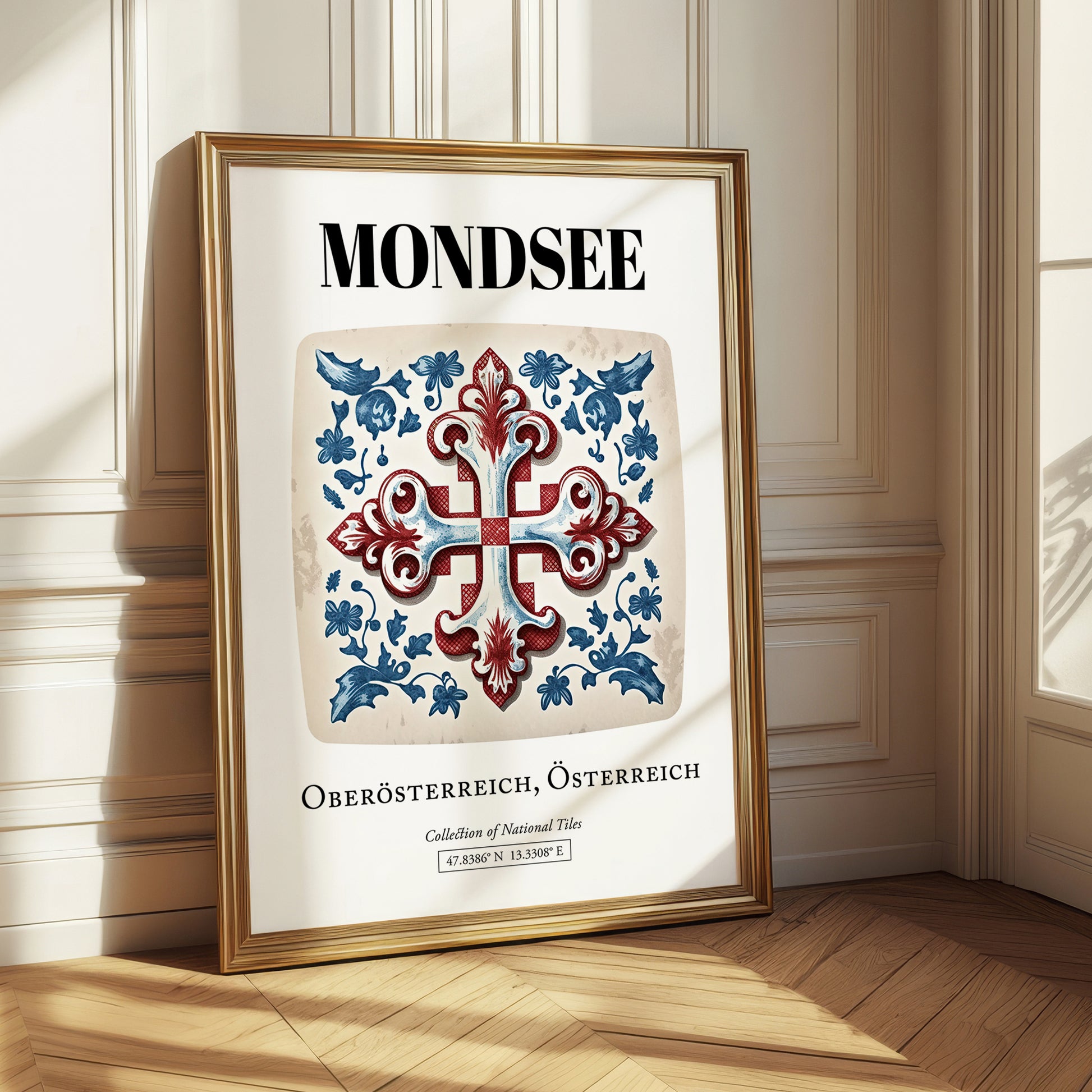 Mondsee, Austria – Global Cities Wall Print, styled in a charming Paris street view