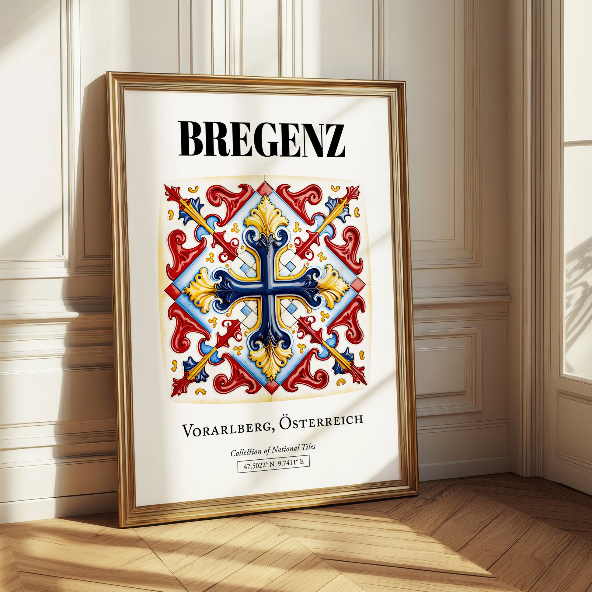 Bregenz, Austria – Illustrated Travel Poster, styled in a charming Paris street view