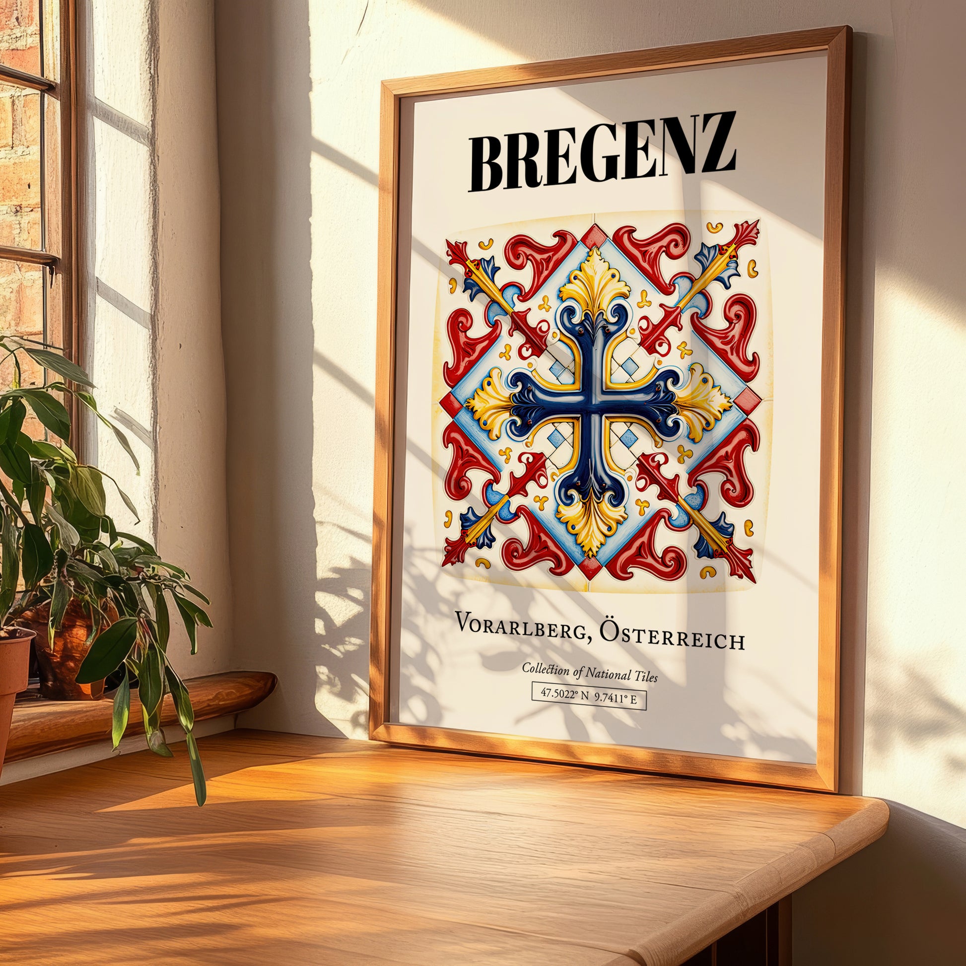 Bregenz, Austria – Illustrated Travel Poster, clean layout with no caption