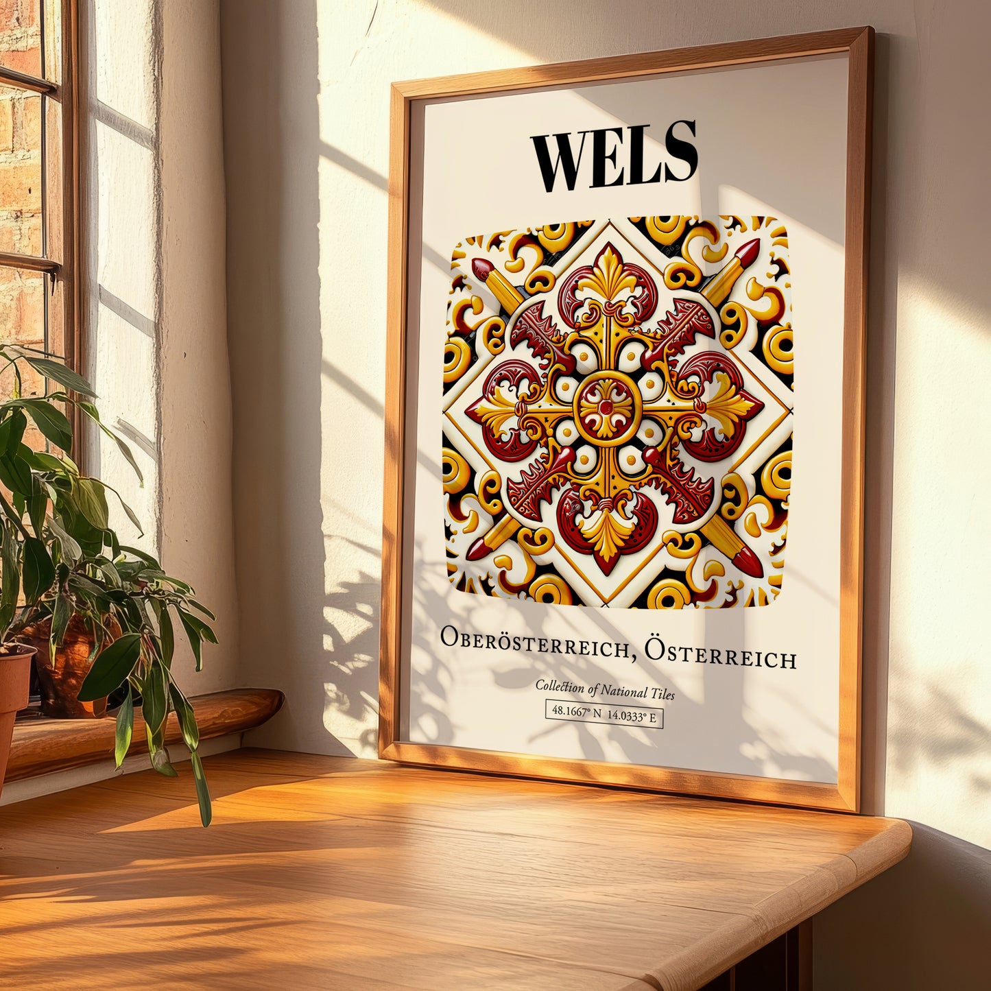 Wels, Austria – Travel Poster, clean layout with no caption