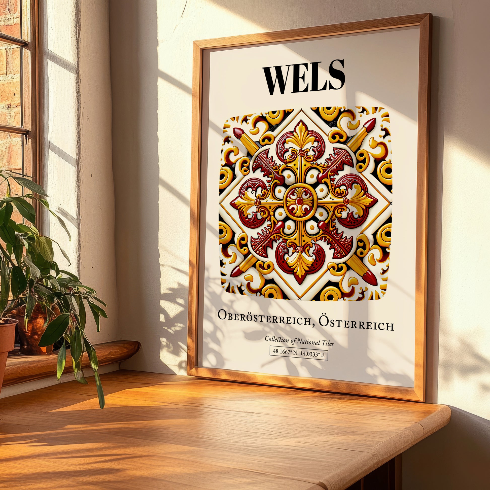 Wels, Austria – Travel Poster, clean layout with no caption