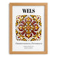 Wels, Austria – Travel Poster, set in oak frame