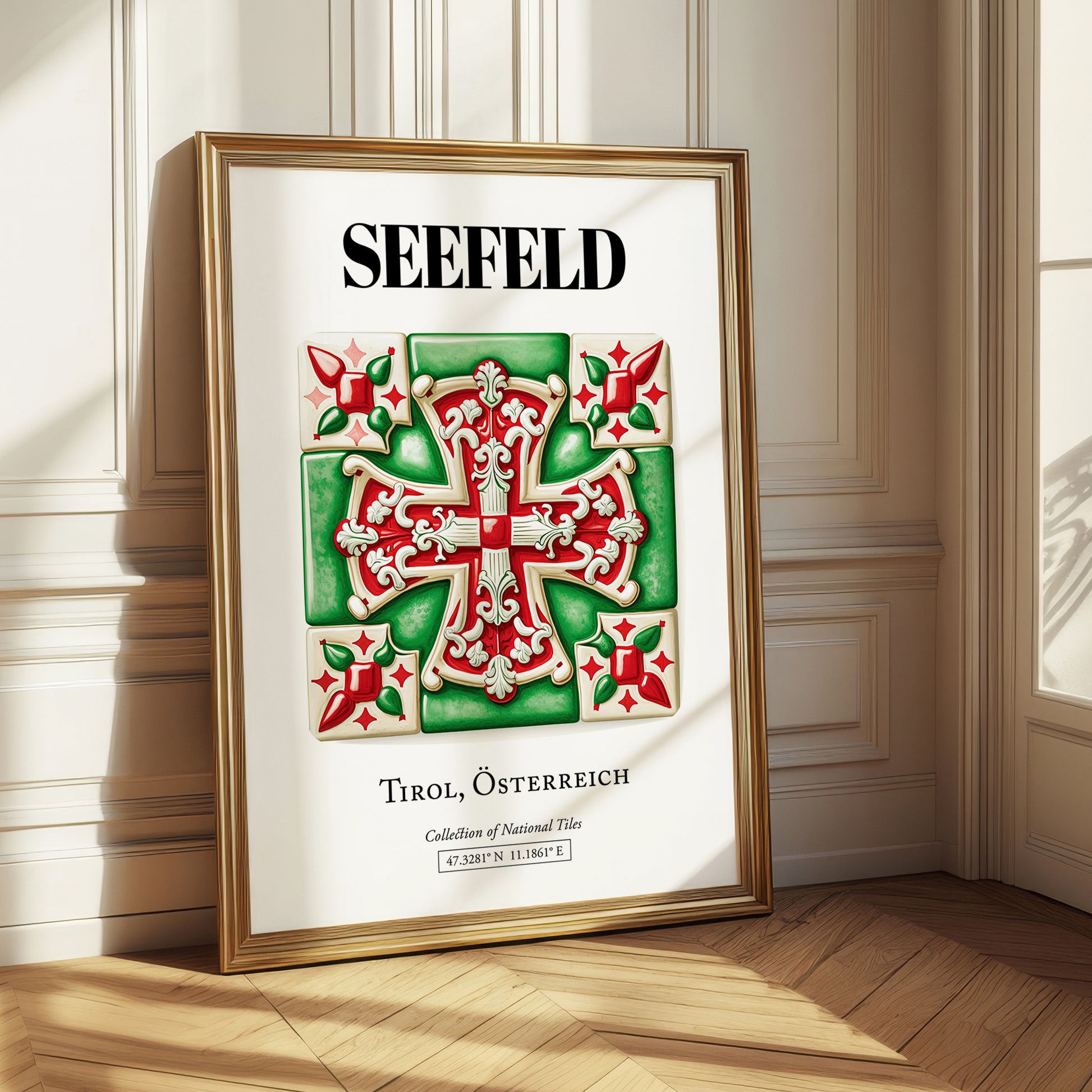 Seefeld, Austria – Travel Poster, styled in a charming Paris street view