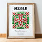 Seefeld, Austria – Travel Poster, in wooden frame leaning on the floor