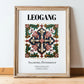 Leogang, Austria – Cultural Heritage Wall Art, in wooden frame leaning on the floor