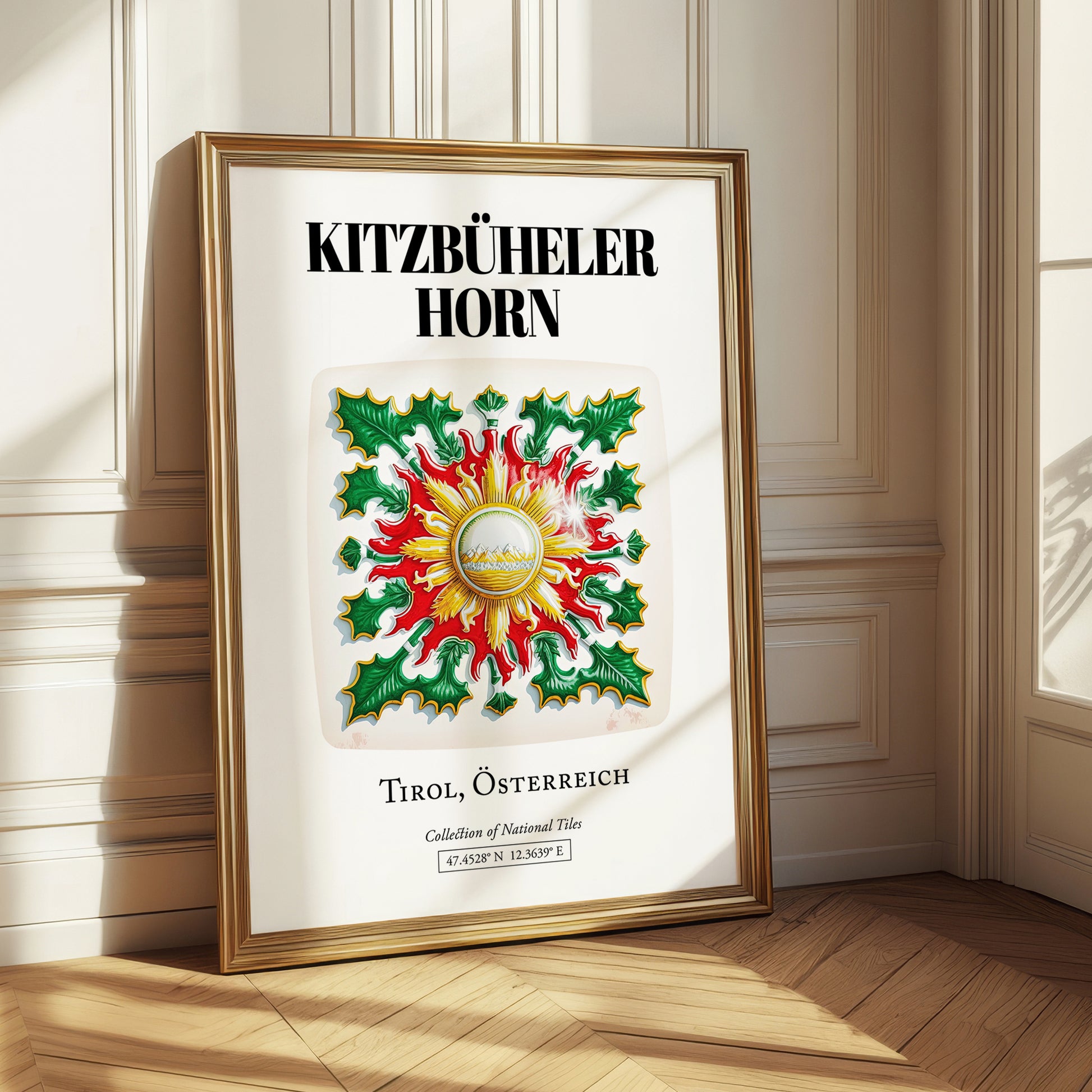 Kitzbüheler Horn, Austria – Travel Print, styled in a charming Paris street view