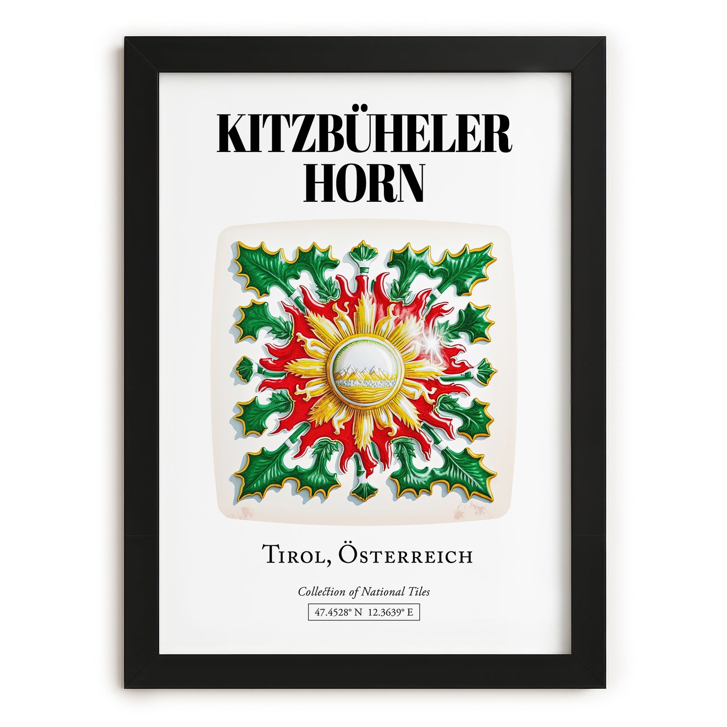 Kitzbüheler Horn, Austria – Travel Print, in sleek black frame