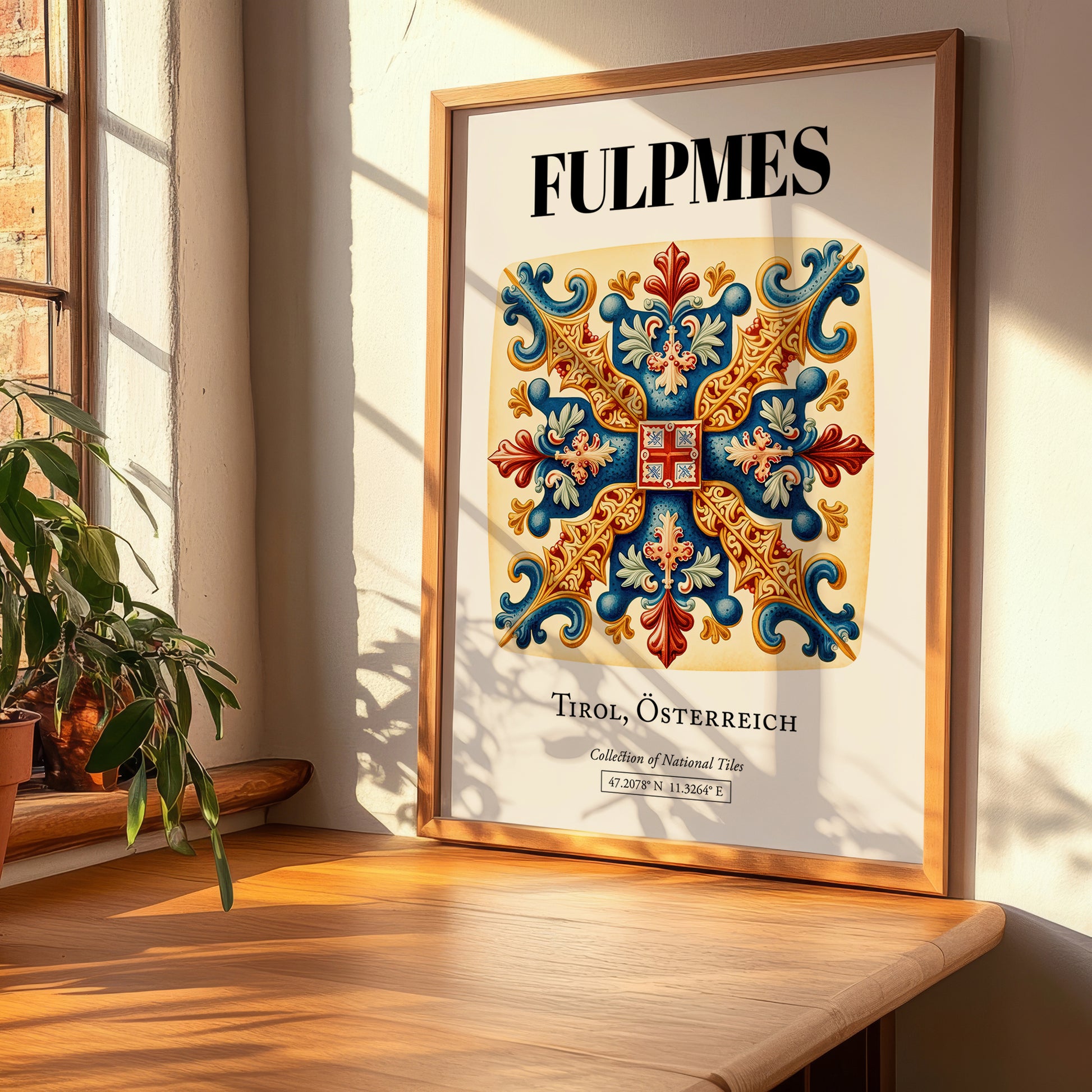 Fulpmes, Austria – Travel Print, clean layout with no caption