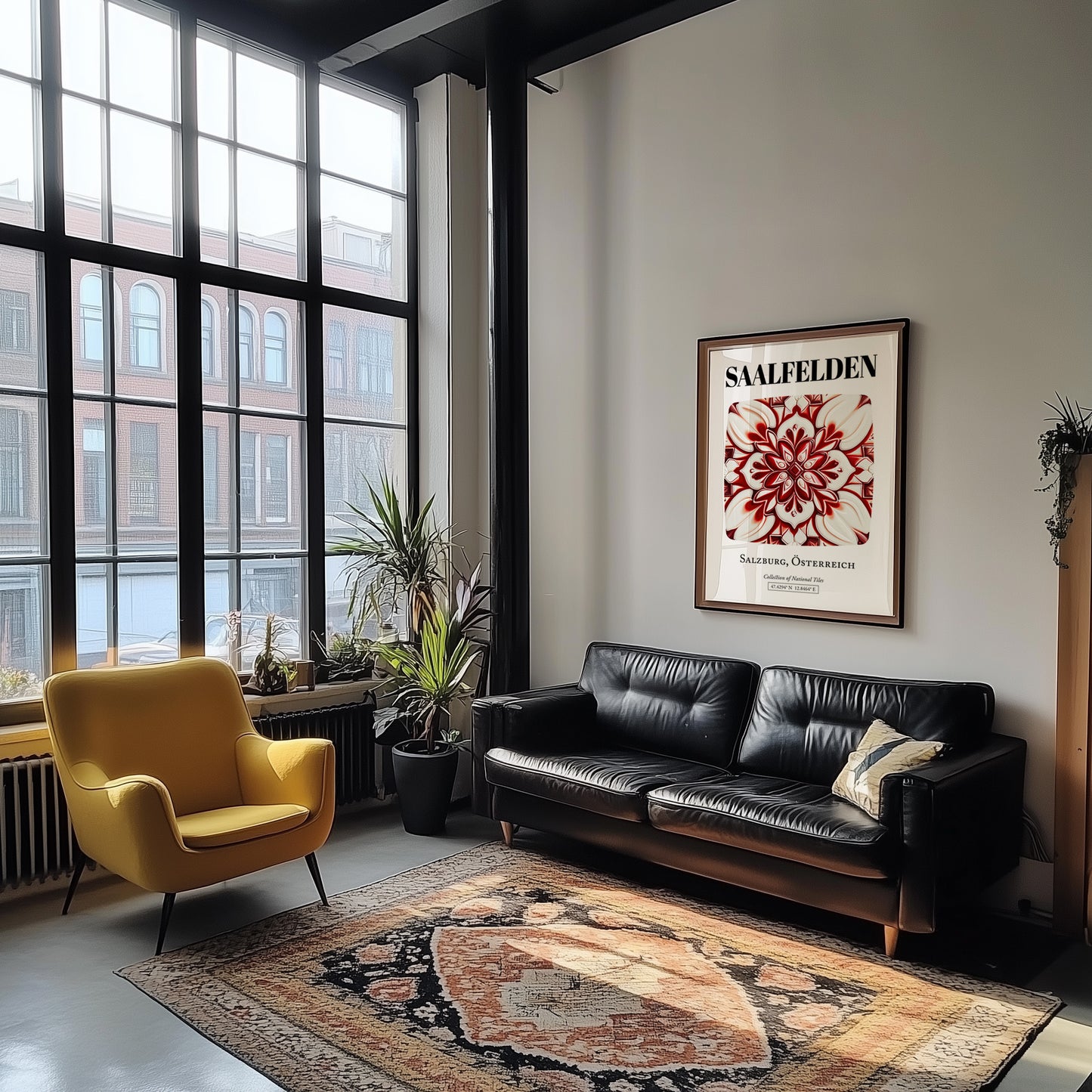 Saalfelden, Austria – Travel Print, unframed on coastal sand