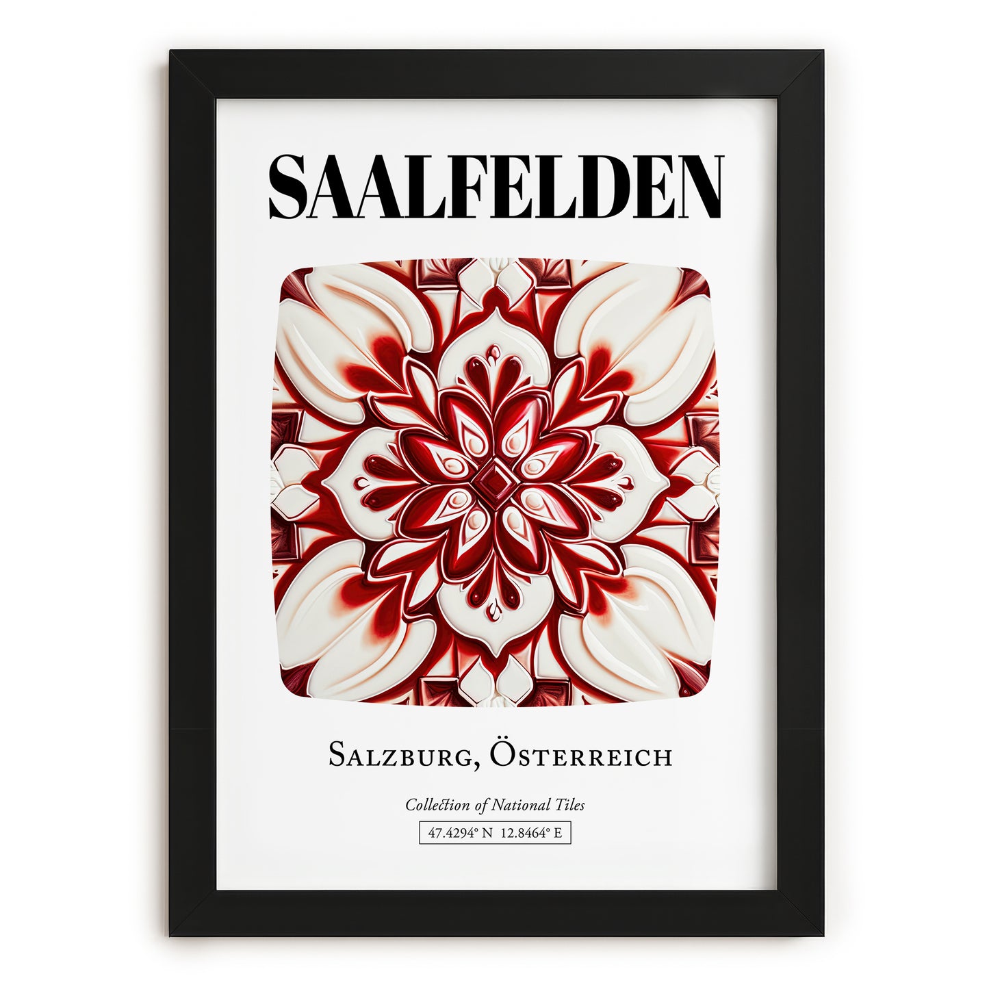 Saalfelden, Austria – Travel Print, in sleek black frame