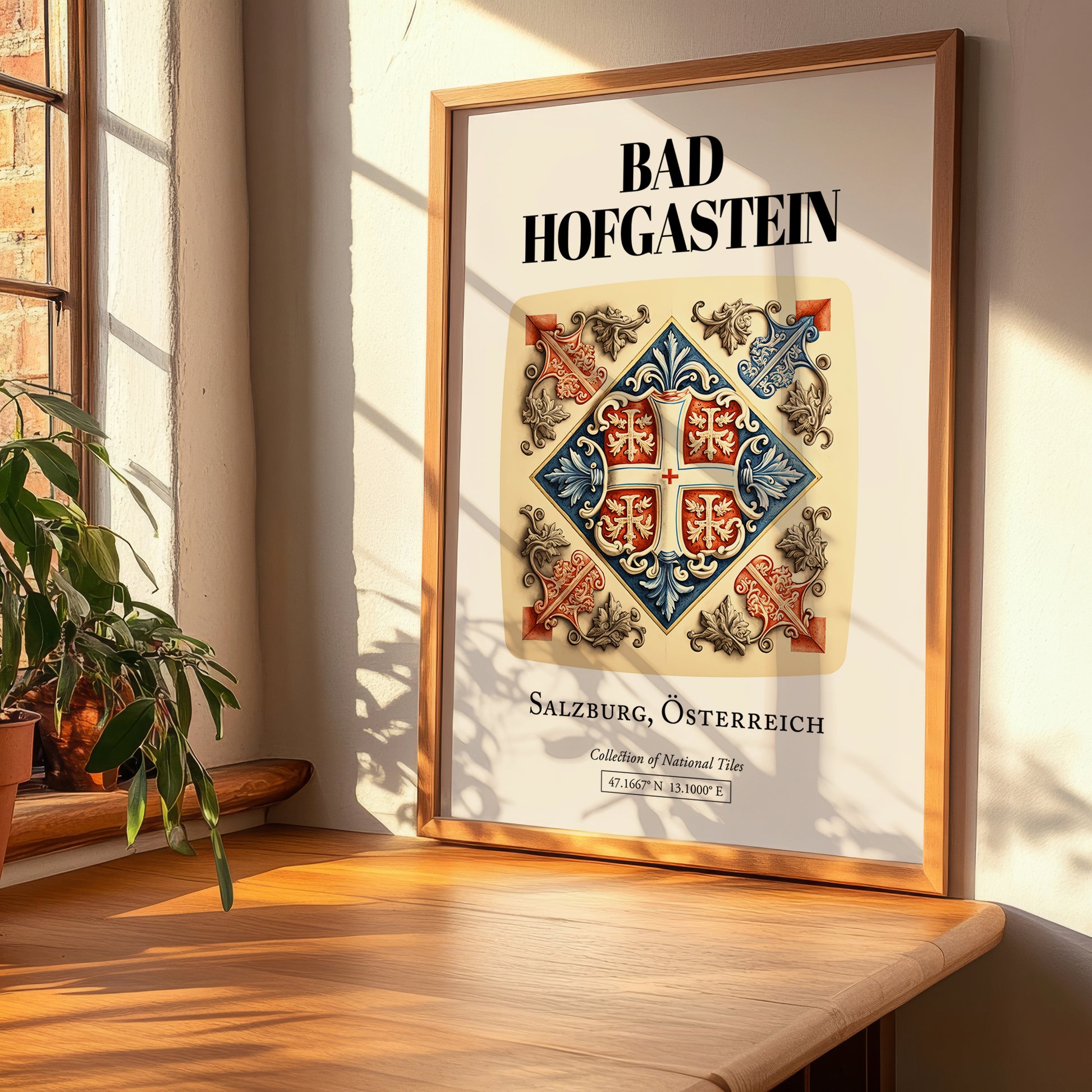 Bad Hofgastein, Austria – Travel Poster, clean layout with no caption
