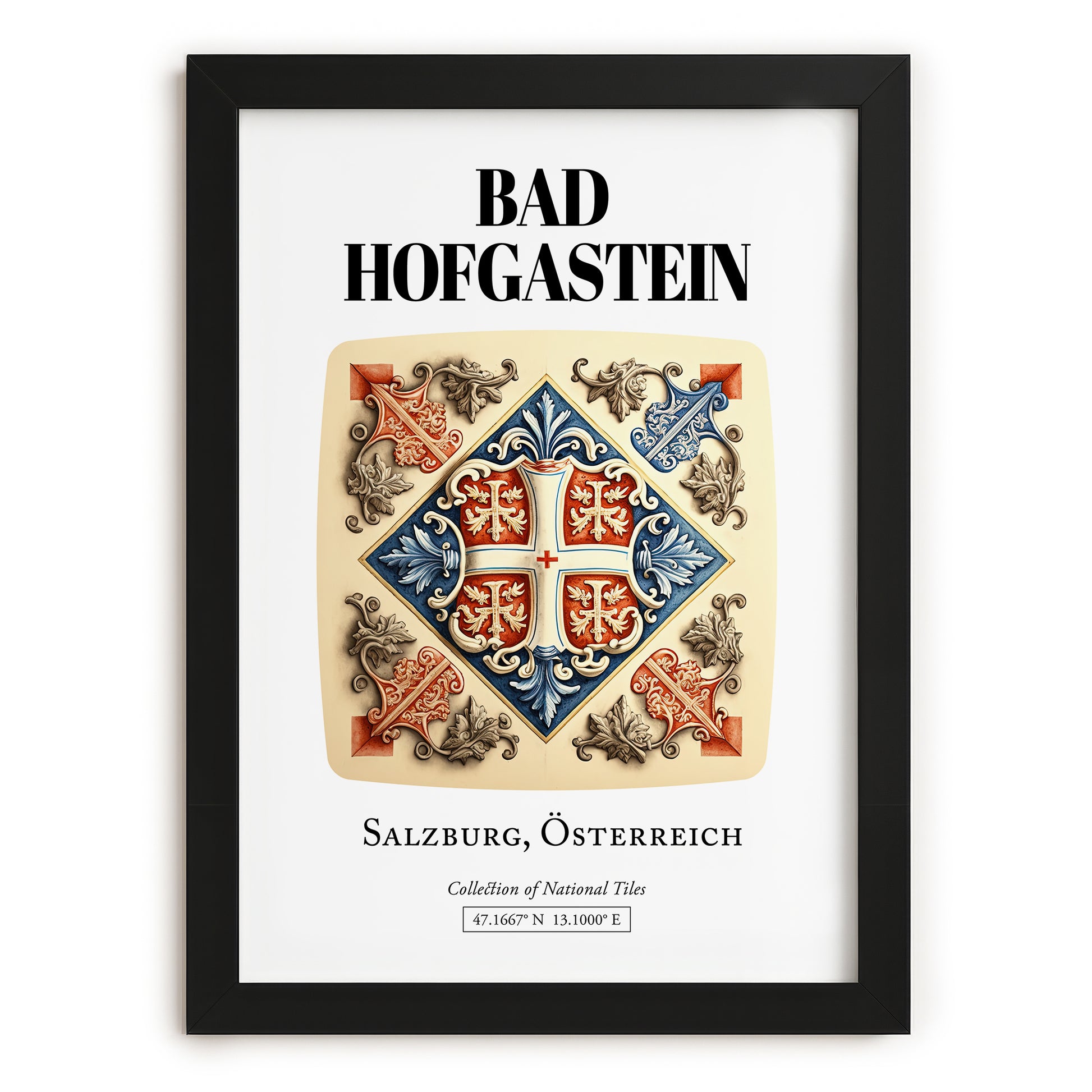 Bad Hofgastein, Austria – Travel Poster, in sleek black frame