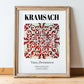 Kramsach, Austria – Architectural Travel Art, in wooden frame leaning on the floor