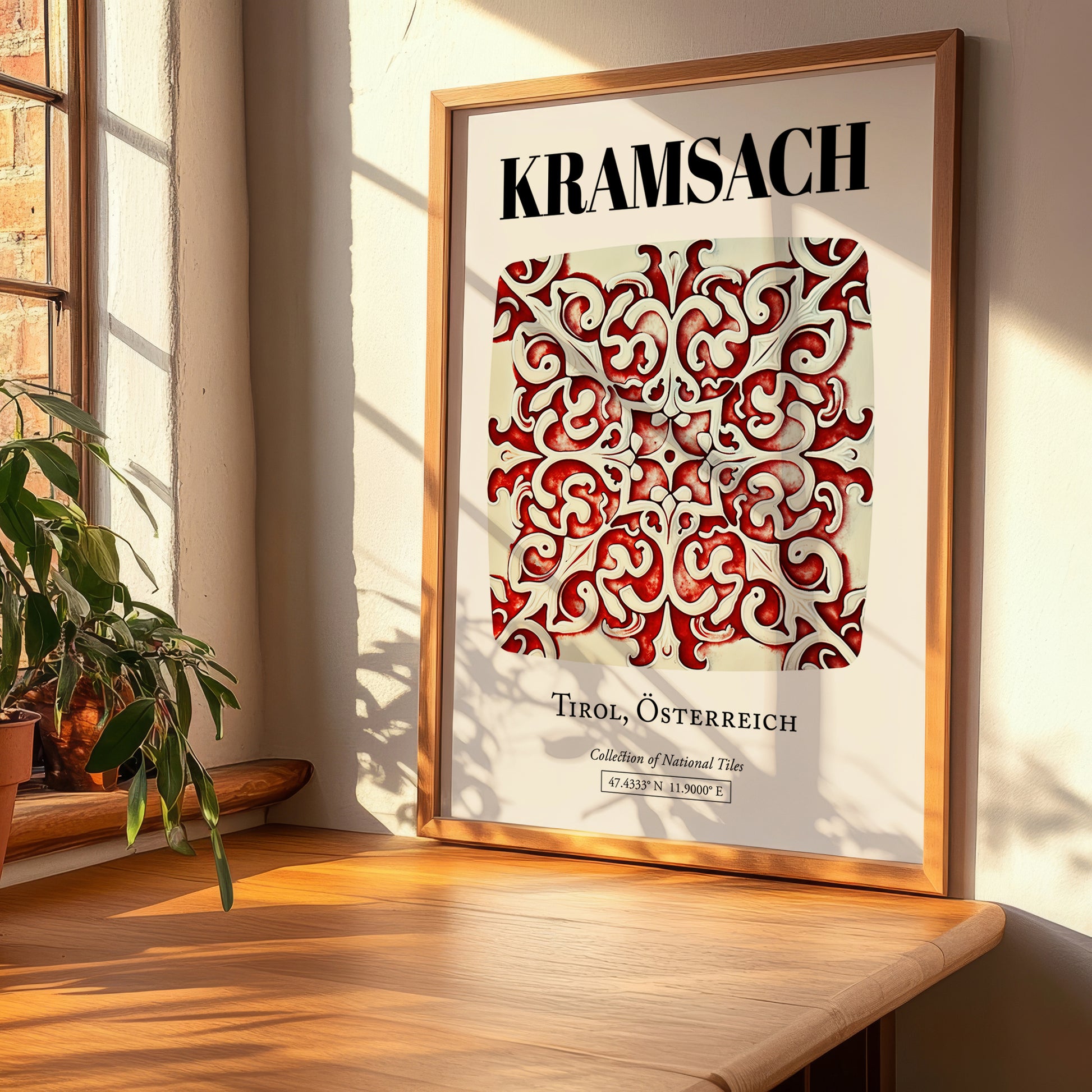 Kramsach, Austria – Architectural Travel Art, clean layout with no caption