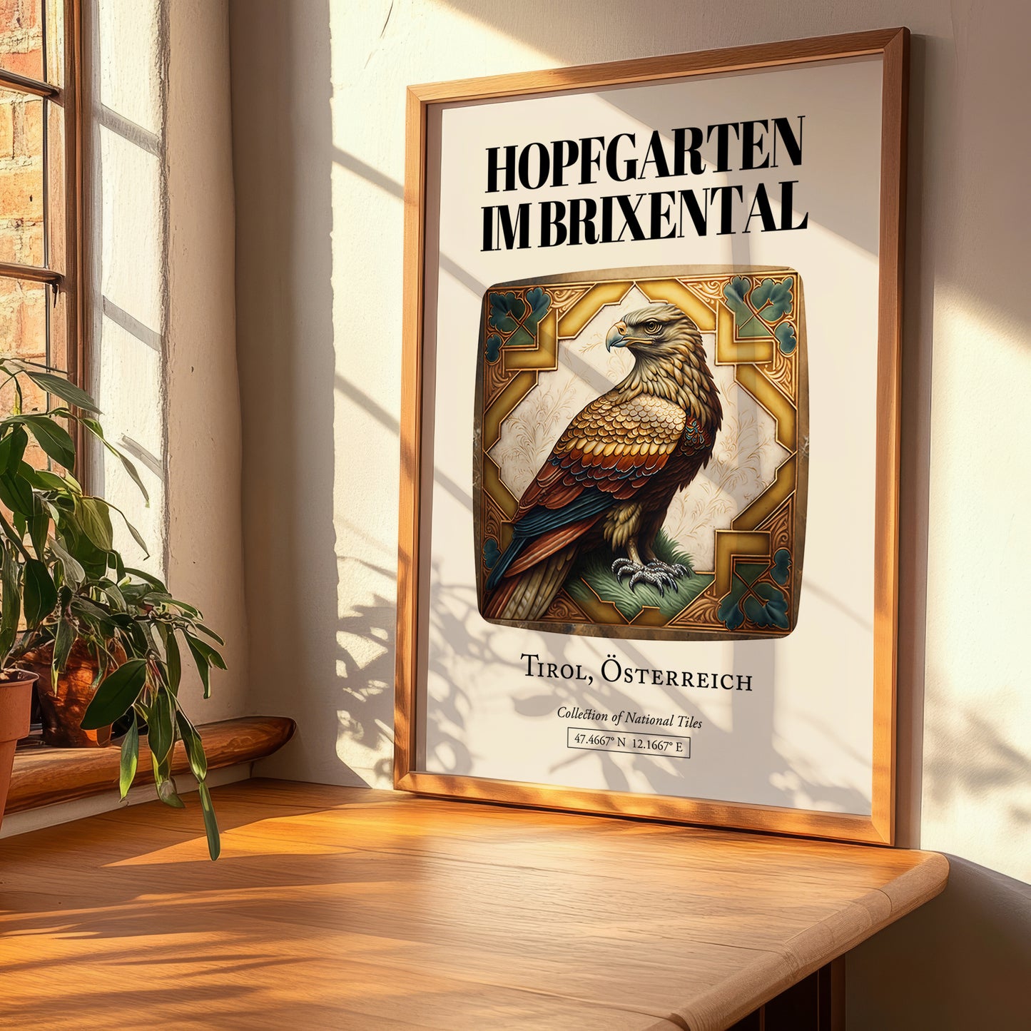 Hopfgarten Im Brixental, Austria – Travel Print, clean layout with no caption