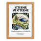 Attersee Am Attersee, Austria – Travel Poster, set in oak frame
